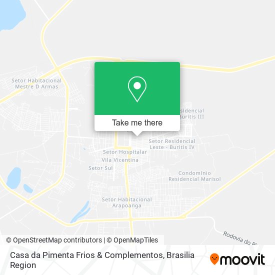 Casa da Pimenta Frios & Complementos map