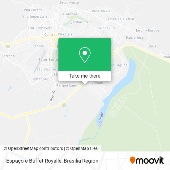 Espaço e Buffet Royalle map