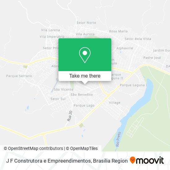 Mapa J F Construtora e Empreendimentos