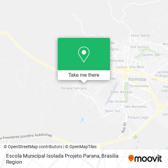 Escola Municipal Isolada Projeto Parana map