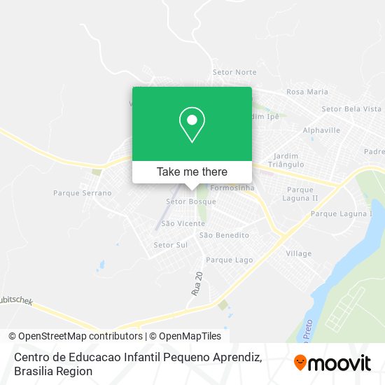 Centro de Educacao Infantil Pequeno Aprendiz map