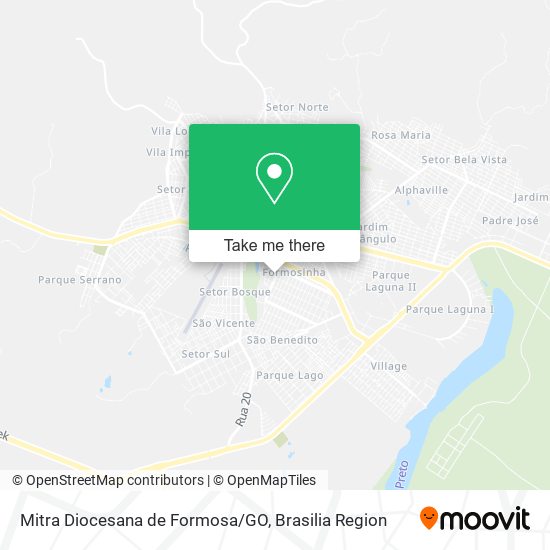 Mitra Diocesana de Formosa/GO map