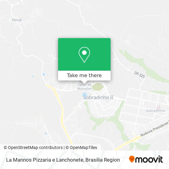 Mapa La Mannos Pizzaria e Lanchonete