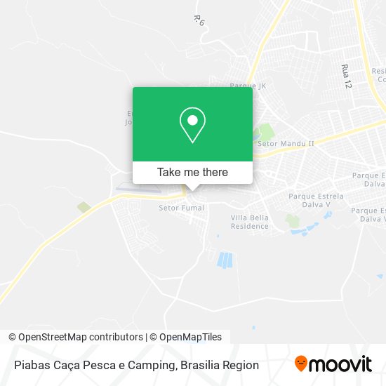Piabas Caça Pesca e Camping map