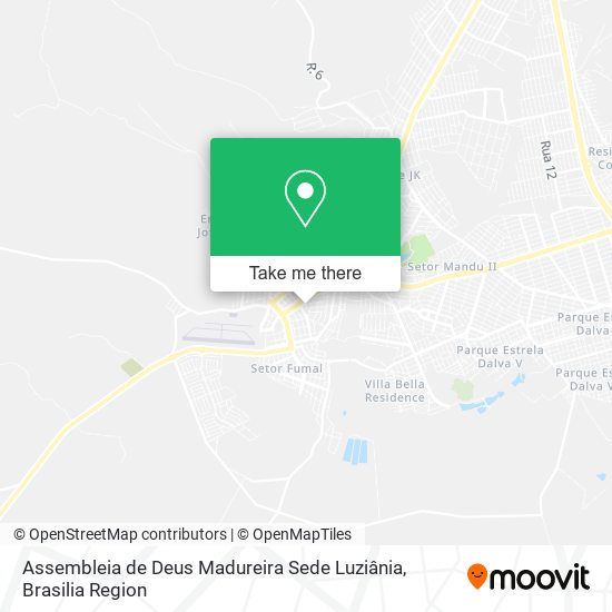 Assembleia de Deus Madureira Sede Luziânia map