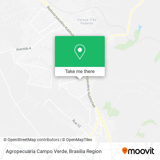 Agropecuária Campo Verde map