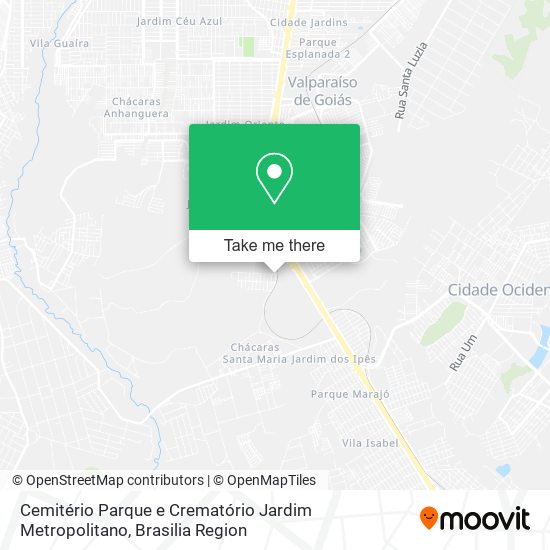 Cemitério Parque e Crematório Jardim Metropolitano map