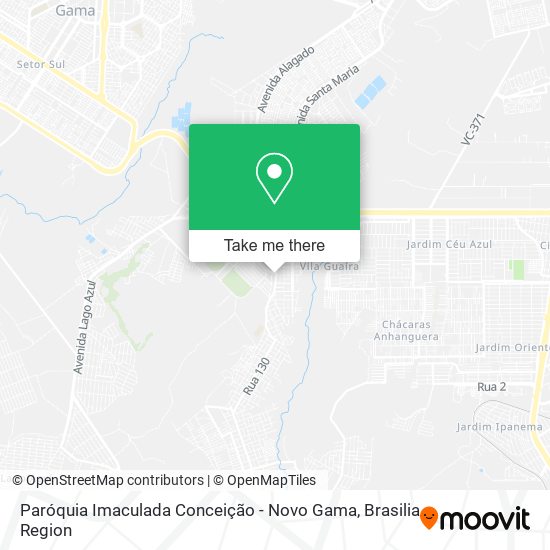Paróquia Imaculada Conceição - Novo Gama map