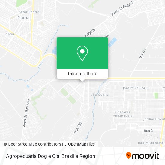 Agropecuária Dog e Cia map