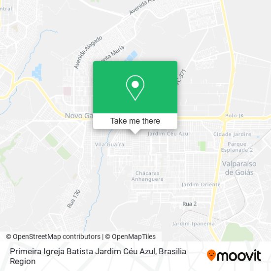Primeira Igreja Batista Jardim Céu Azul map