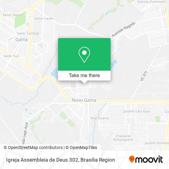 Igreja Assembleia de Deus 302 map