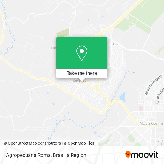 Agropecuária Roma map