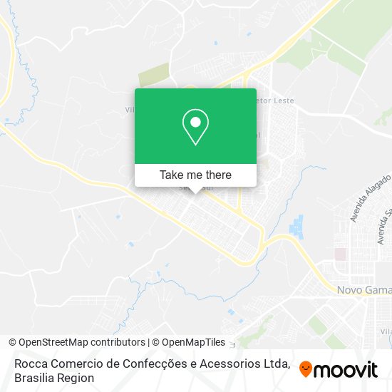 Mapa Rocca Comercio de Confecções e Acessorios Ltda