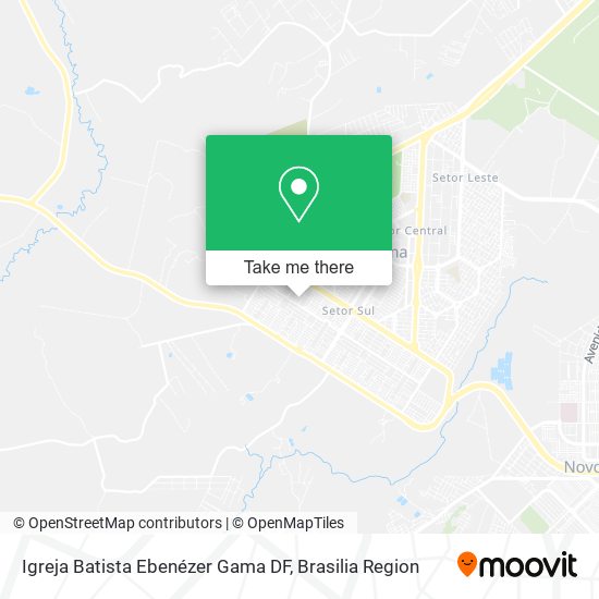 Igreja Batista Ebenézer Gama DF map