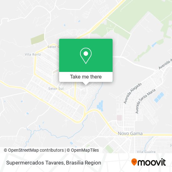 Mapa Supermercados Tavares