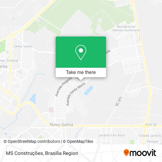 MS Construções map
