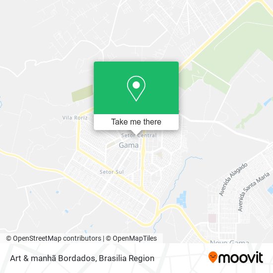 Art & manhã Bordados map
