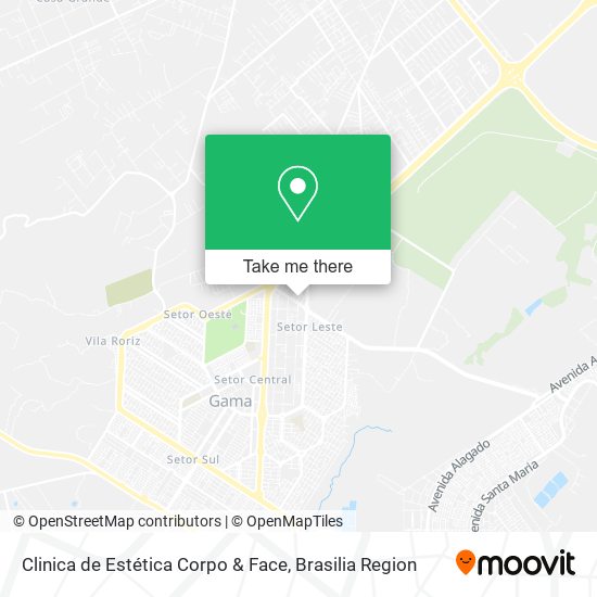 Clinica de Estética Corpo & Face map