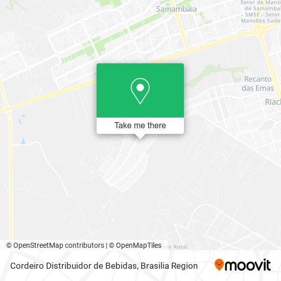 Cordeiro Distribuidor de Bebidas map