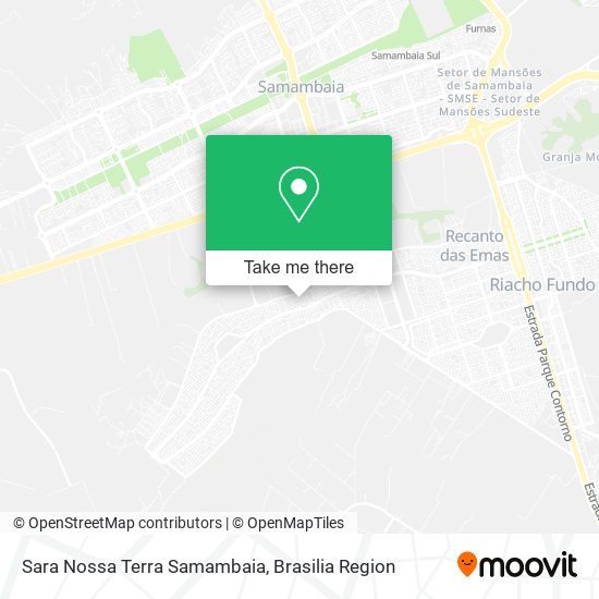 Sara Nossa Terra Samambaia map