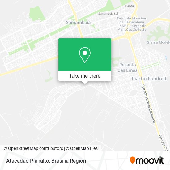 Atacadão Planalto map
