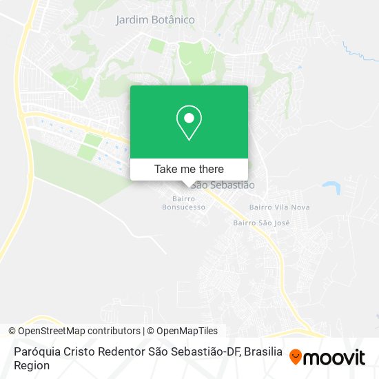 Paróquia Cristo Redentor São Sebastião-DF map