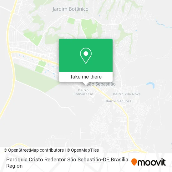 Paróquia Cristo Redentor São Sebastião-DF map