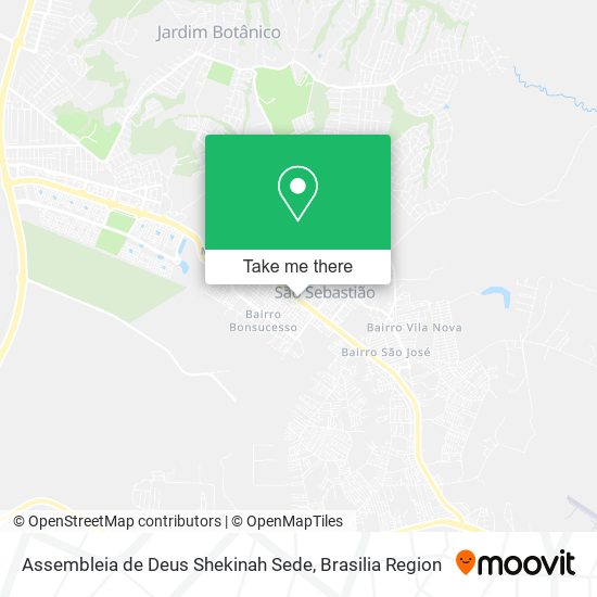 Assembleia de Deus Shekinah Sede map