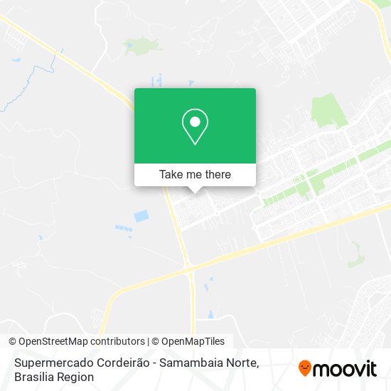 Supermercado Cordeirão - Samambaia Norte map