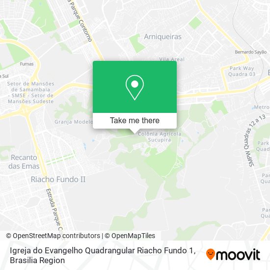 Igreja do Evangelho Quadrangular Riacho Fundo 1 map