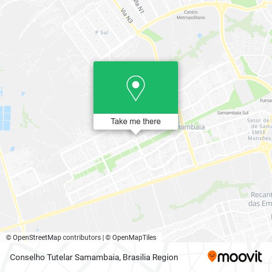 Conselho Tutelar Samambaia map