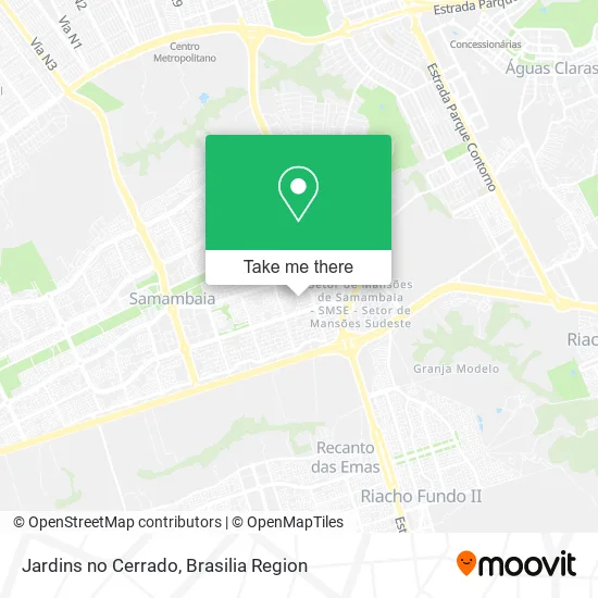 Jardins no Cerrado map