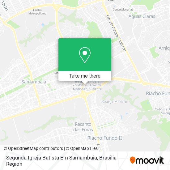 Segunda Igreja Batista Em Samambaia map