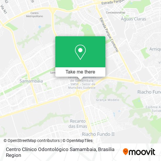 Mapa Centro Clínico Odontológico Samambaia