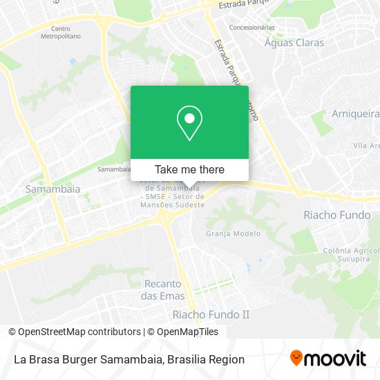 Mapa La Brasa Burger Samambaia