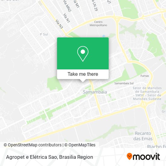 Agropet e Elétrica Sao map