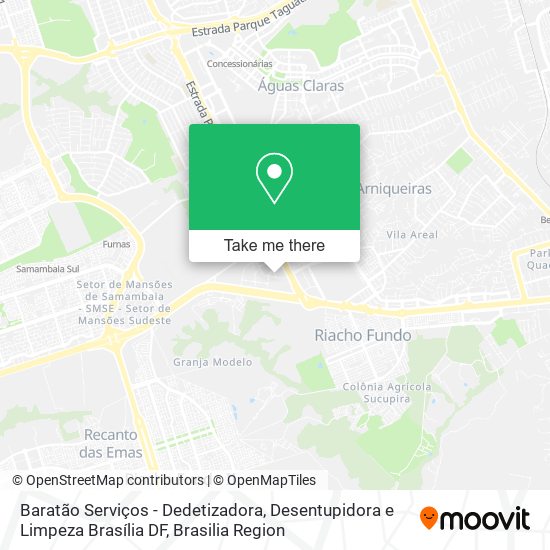 Baratão Serviços - Dedetizadora, Desentupidora e Limpeza Brasília DF map