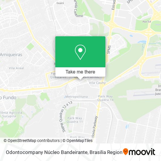 Odontocompany Núcleo Bandeirante map