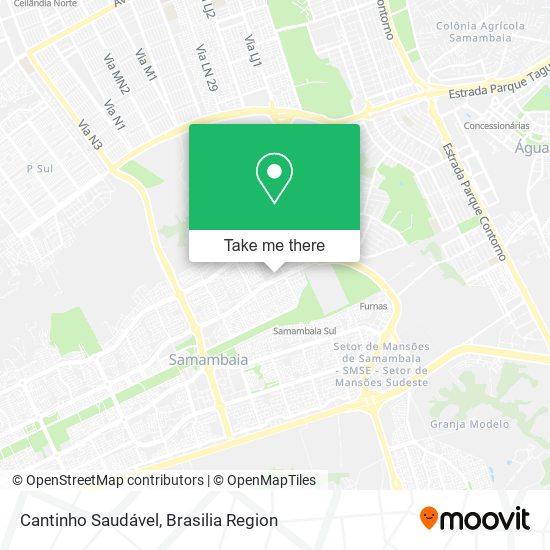 Cantinho Saudável map
