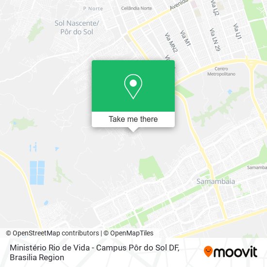 Ministério Rio de Vida - Campus Pôr do Sol DF map