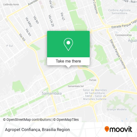 Agropet Confiança map