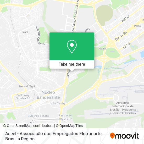Aseel - Associação dos Empregados Eletronorte map