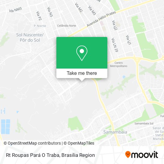 Rt Roupas Pará O Traba map