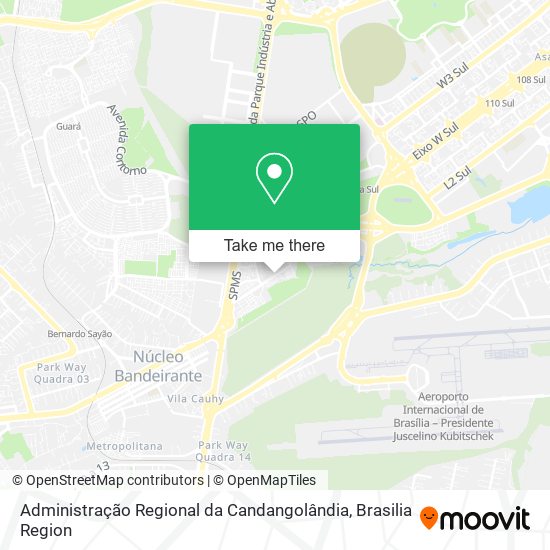 Administração Regional da Candangolândia map