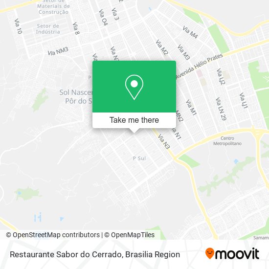 Restaurante Sabor do Cerrado map