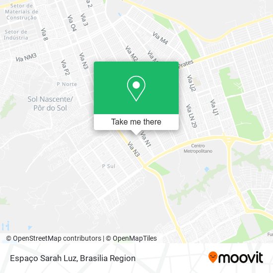 Espaço Sarah Luz map
