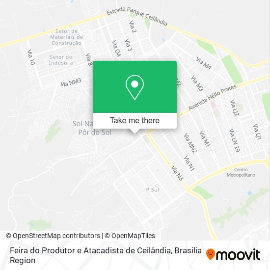 Feira do Produtor e Atacadista de Ceilândia map