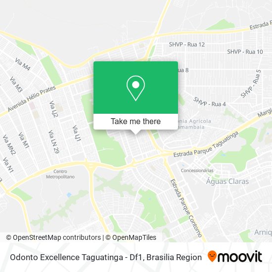 Mapa Odonto Excellence Taguatinga - Df1