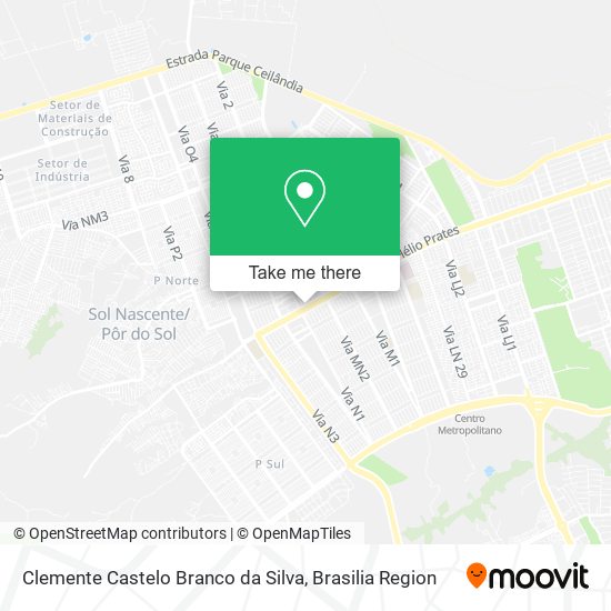 Clemente Castelo Branco da Silva map