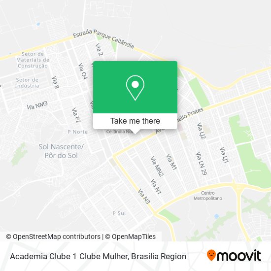 Academia Clube 1 Clube Mulher map